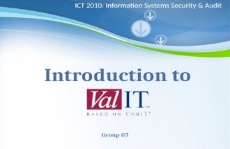 Introduction to Val IT