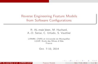 Reverse Engineering Feature Models from Software Conﬁgurations