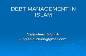 Debt management In Islam