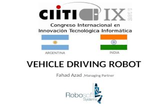 Vehicle driving robot