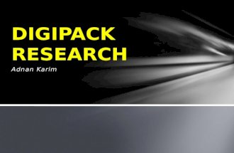 A2 Digipack research - Adnan Karim