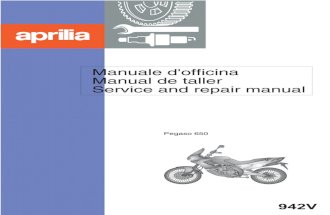 Aprilia Pegaso 650 - '97 - Service Manual