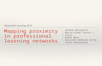 Methods for mapping operational proximity in professional learning networks