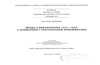 ENVER Redžić - BiH (1941-1945) u njemackim i italijanskim dokumentima