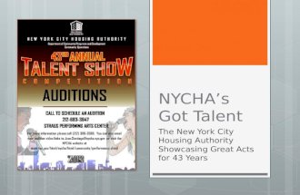 NYCHA's Got Talent - NYCHA's 43rd Annual Talent Show