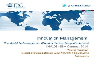 IDC Communities and Innovation (IBM Connect 1/29/2014)