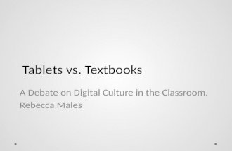Tablet Versus Textbook