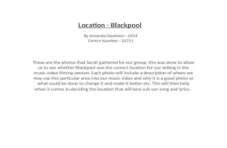 Location   Blackpool