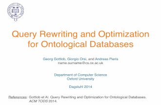 Query Rewriting and Optimization for Ontological Databases