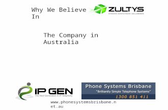 Phone Systems Brisbane - Why we believe in zultys