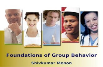 Ob i - foundations of group behavior-workteams-organizational stress