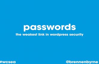 Passwords: the weakest link in WordPress security