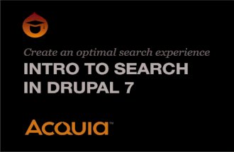Apache Solr Search Course Drupal 7 Acquia