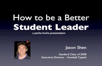 How to be a Better Student Leader