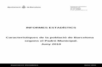 Barcelona informe de poblacion 31 12 2010