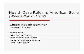 "U.S. Healthcare Reform"