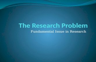 The research problem