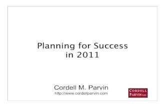 Lawyer 2011 planning presentation