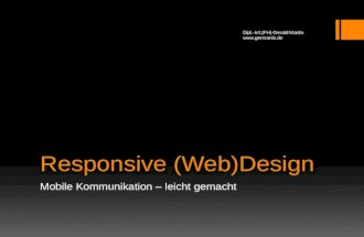 Responsive (web)design