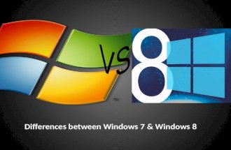 Comparison of Windows 7 & Windows 8