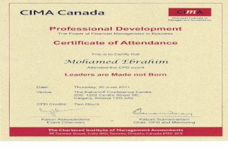 Leaders Are Made Not Born Cima Canada Cpd Cert