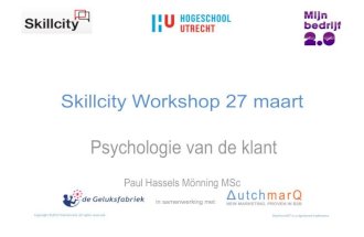 Skillcity psychologie van de klant | workshop 27 maart 2012