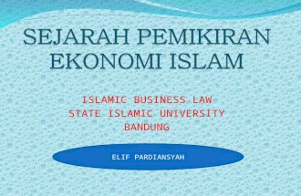 Sejarah pemikiran ekonomi islam