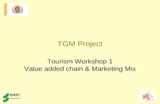 Tourism added value chain and marketing mix