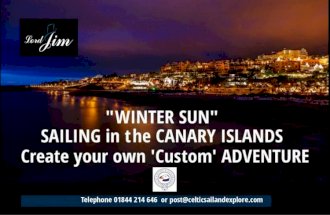 Luxury SAILING Holidays CANARY ISLANDS +44(0)1844 214646 - Canaries sailing holiday
