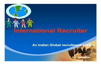 International recruiter