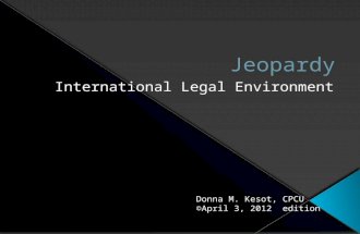 Jeopardy -international law