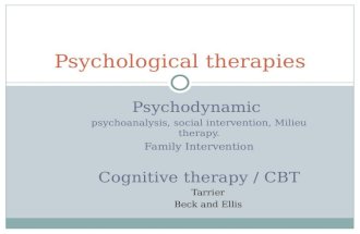 Psychological therapies and schizophrenia