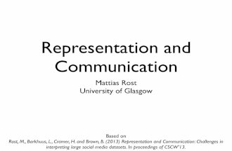 Representation and Communication, Pecha Kucha