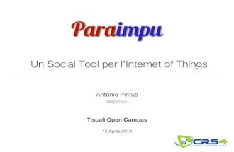Paraimpu @ Tiscali Open Campus