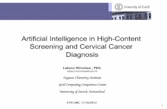 Artificial Intelligence in High Content Screening and Cervical Cancer Diagnosis