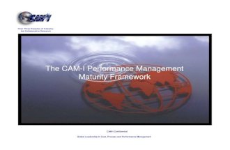 CAM-I Performance Management Maturity Framework