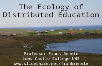 The ecology of distributed education