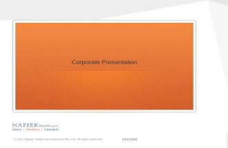 Napier corporate presentation