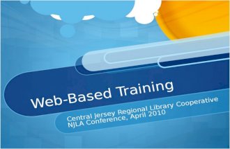 Web-Based Training NJLA 042810