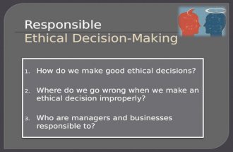Week 3   ethical decision making