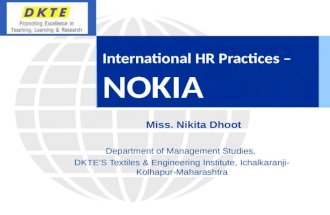 HR Practices at NOKIA