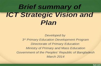 ICT Strategic Vision and Plan