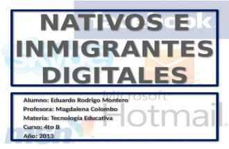 Nativos e Inmigrantes Digitales_Rodrigo