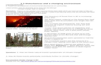 3.3 Disturbances And A Changing Environment