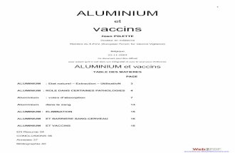 Aluminium Dans Les Vaccins