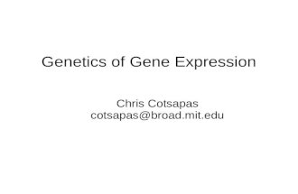 Genetics of gene expression primer