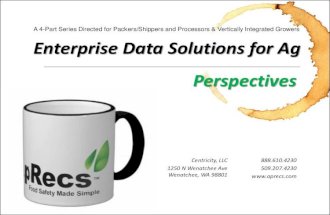 Perspectives On Ag Data & Trust - Enterprise Data Leveraged
