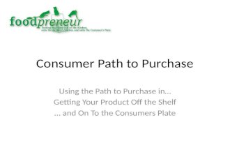 Consumer Path to Purchase Marekting Plan Template