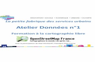 Tutoriel Open Street Map - Atelier données