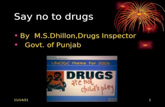 Say No To Drugs By Msdhillon Di Pb